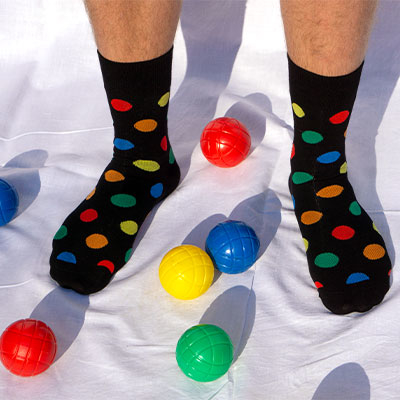 Get colorful with it! - gigando bunte Socken mit Punken - get it