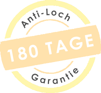 Button 180 Tage Anti-Loch-Garantie von gigando