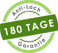 Button 180 Tage Anti-Loch-Garantie von gigando