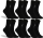 RS. Harmony Socken ohne Gummibund für Herren, aus Baumwolle, 6 Paar, Farbe schwarz, 39-42