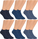 Sneaker-Socken | Baumwolle Komfort Jeans | 6 Paar