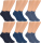 Sneaker-Socken | Baumwolle Komfort Jeans | 6 Paar