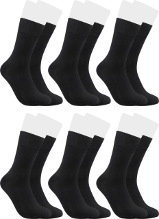 RS. Harmony Socken aus Bambus, der Alltags-Strumpf für Damen und Herren 43033 | 6 Paar | schwarz | 39-42