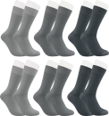 RS. Harmony Socken aus Bambus, der Alltags-Strumpf für Damen und Herren 43038 | 6 Paar | verschiedene silbertöne | 39-42