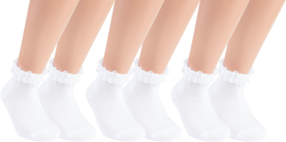 Socken | Rüschen | 3 Paar