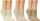 Sneaker-Socken | Bambus Super Weich Atmungsaktiv | 3 Paar | beige | 43-46