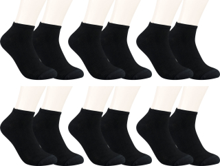 RS. Harmony Sneaker-Socken Bambus | qualitative Sommersocken für Damen und Herren mit sehr flacher Zehen-Naht und Komfortrand 31072 | 6 Paar | Farbe schwarz | Größe 47-50