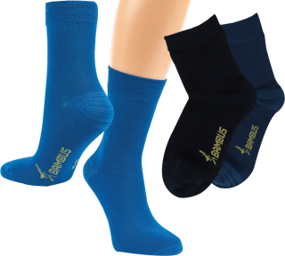 RS. Harmony Kinder Socken "Bambus", verstärkte Belastungszonen, extra weich auf der Haut, atmungsaktiv, für Jungs und Jugendliche | marine, jeans, dunkelblau | 27-30 | 6 Paar