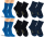 RS. Harmony Kinder Socken "Bambus", verstärkte Belastungszonen, extra weich auf der Haut, atmungsaktiv, für Jungs und Jugendliche | marine, jeans, dunkelblau | 35-38 | 6 Paar