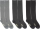 RS. Harmony Kniestrümpfe Bambus mit Komfortrand und sehr flacher Zehennaht 43051 (84403) | 2 Paar | Farbe schwarz, anthrazit, silber | Größe 39-42