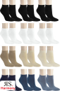 RS. Harmony | Kurzstrumpf Quater-Socks &quot;Uni-Farben&quot; f&uuml;r Damen