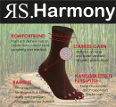 RS. Harmony Design-Socken Bambus mit bunte Ringel-Streifen Motiv für Damen, Komfortbund und sehr flache Zehen-Naht 11996 (81105) | 6 Paar | anthrazit, grau, jeans - farbige stripes | 39-42