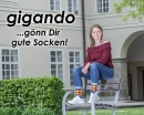 gigando Premium | Thermo Strumpf "Weihnachtszeit" in Christbaumkugel | Geschenkbox