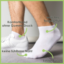ERKARIO | Sneaker-Socken in vielen UNI-Farben im Spar-Set...
