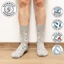 Socken Baumwolle Christmas-Motiv | Design 11 (schwarz - Christbaum)