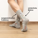 Socken Baumwolle Christmas-Motiv | Design 11 (schwarz - Christbaum)