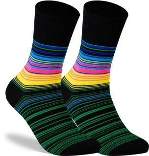 Socken Baumwolle Ringel Doppel-Garn