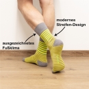 Socken Baumwolle Ringel Doppel-Garn