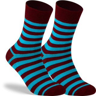Socken Baumwolle Ringel Doppel-Garn