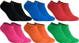 Sneaker-Socken Baumwolle Bunt
