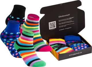 gigando Premium | Thermo-Socken "Dots and Stripes" für Sie