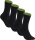 gigando  | black meets bordeaux Baumwoll-Socken  | 4 Paar  | schwarz-grün  | 43-46  |