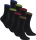 gigando  | black meets bordeaux Baumwoll-Socken  | 8 Paar  | je 2x schwarz-blau, -bordeaux, -braun, -grün  | 43-46  |