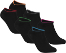 gigando  | Edge Bambus-Sneaker-Socken  | 6 Paar  | rot,rosa,grün,blau,orange,silber  | 43-46  |