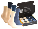 gigando  | Shades for Ladys Socks Box  | 6 Paar  | natur, blau  | 39-42  |