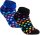 gigando  | Colored Thermo Socks with Dots and Stripes  | 2 Paar  | blue dots & black dots  | 39-42  |
