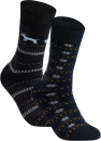 gigando  | Comfortable Christmas Socks  | 2 Paar  | schwarz, navy  | 43-46  |