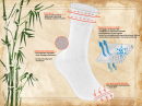 gigando  | Edge Bambus-Socken für Damen und Herren  | 4 Paar  | je 1x Farbring rot, grün, blau, silber  | 39-42  |