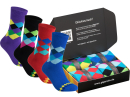 gigando  | karo Baumwoll-Socken  | 4 Paar  | rot, schwarz, blau, lila  | 43-46  |