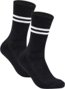 gigando  | Sports Baumwoll-Socken für Damen und Herren  | 2 Paar  | 2x schwarz  | 35-38  |