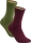 gigando  | colorful Baumwoll Socken in Christbaumkugel | 2 Paar | bordeaux, olive | 43-46 |