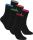 gigando  | Edge Bambus-Socken für Damen und Herren  | 6 Paar  | je 1x Farbring rot, blau, rosa, orange, grün, silber  | 43-46  |