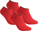 gigando  | colorful Baumwoll-Sneaker-Socken  | 4 Paar  | rot  | 35-38  |