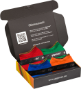 gigando  | colorful Baumwoll-Sneaker-Socken  | 4 Paar  | rot, grün, orange, blau  | 39-42  |