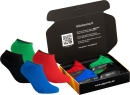 gigando | colorful Baumwoll-Sneaker-Socken | 4 Paar |...