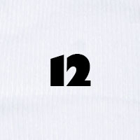 B: weiß - 12 Paar